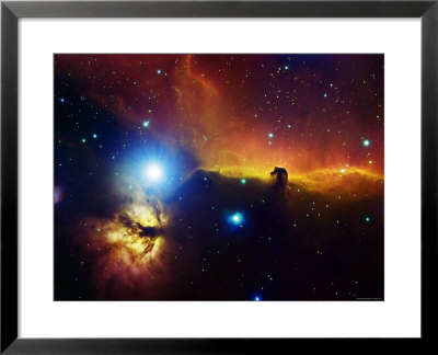 Alnitak Region In Orion (Flame Nebula Ngc2024, Horsehead Nebula Ic434) by Stocktrek Images Pricing Limited Edition Print image