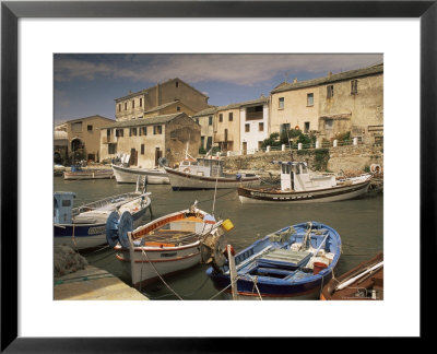 The Harbour, Centauri Port, Corsica, France by Michael Busselle Pricing Limited Edition Print image