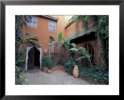 Garden Courtyard In Hotel Palais Salaam, Morocco by John & Lisa Merrill Pricing Limited Edition Print image