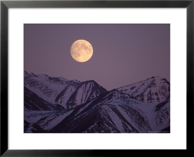 Full Moon Over Gates Of The Arctic National Park, North Slope Of The Brooks Range, Alaska, Usa by Steve Kazlowski Pricing Limited Edition Print image
