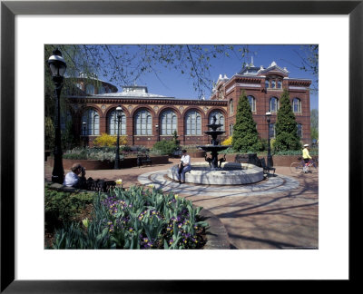 Red Seneca Sandstone Of Smithsonian Institute Building, Washington Dc, Usa by Michele Molinari Pricing Limited Edition Print image