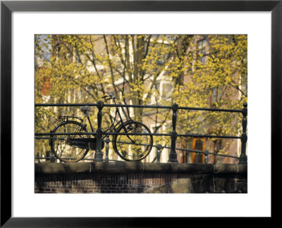 Bike On Bridge, Amsterdam, Holland by Alan Copson Pricing Limited Edition Print image