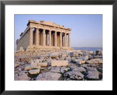 The Parthenon At Sunset, Unesco World Heritage Site, Athens, Greece, Europe by James Green Pricing Limited Edition Print image