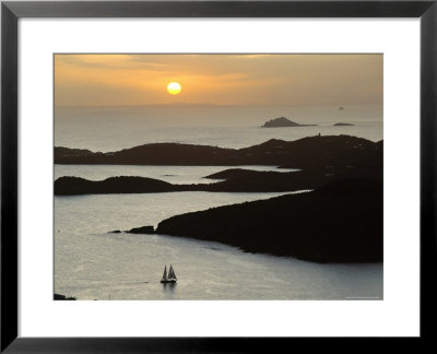 Sunset Over Inlet To Charlotte, Amalie, St. Thomas, Us Virgin Islands, West Indies by Fred Friberg Pricing Limited Edition Print image