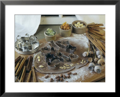 Ingredients And Utensils For Christmas Baking by Rita Bellmann Pricing Limited Edition Print image