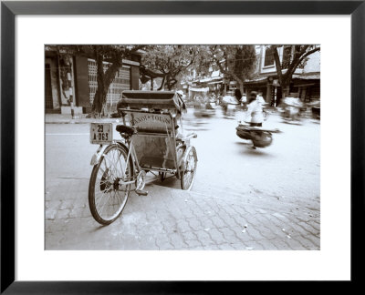 Rickshaw, Old Hanoi, Hanoi, Vietnam by Walter Bibikow Pricing Limited Edition Print image