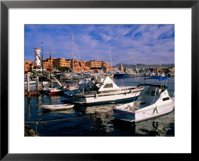 Boats Moored In Marina, Cabo San Lucas, Baja California Sur, Mexico by John Elk Iii Pricing Limited Edition Print image