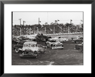 Action At A Demolition Derby by Henry Groskinsky Pricing Limited Edition Print image