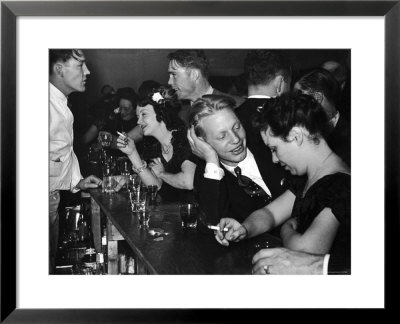 Typical Small Town Bar Scene During A Benevolent And Protective Order Of Elks Party by George Strock Pricing Limited Edition Print image