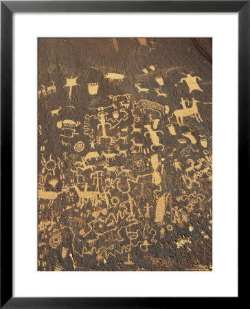 Newspaper Rock Petroglyphs, Newspaper Rock State Park, Utah, Usa by Gavin Hellier Pricing Limited Edition Print image
