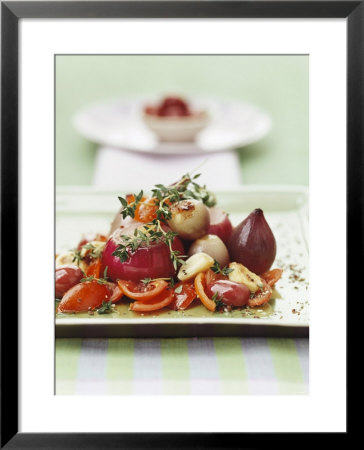 Stewed Red Onions With Tomatoes And Thyme by Luzia Ellert Pricing Limited Edition Print image