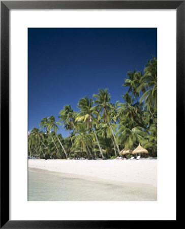 Boracay Beach, Palm Trees And Sand, Boracay Island, Philippines by Steve Vidler Pricing Limited Edition Print image