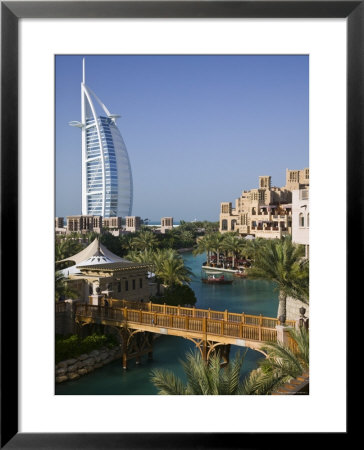 Burj Al Arab Hotel From The Madinat Jumeirah Complex, Dubai, United Arab Emirates by Walter Bibikow Pricing Limited Edition Print image