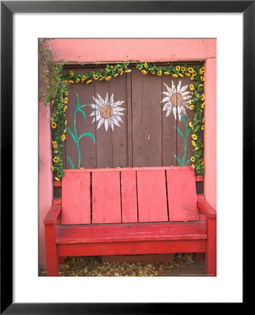 Decorative Chair, Mexican Folkart, Old Town Albuquerque, New Mexico, Usa by Walter Bibikow Pricing Limited Edition Print image