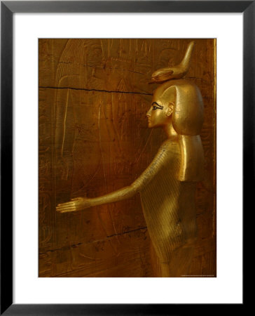 Goddess Selket, Tutankhamun Gold Canopic Shrine, Valley Of The Kings, Egyptian Museum, Cairo, Egypt by Kenneth Garrett Pricing Limited Edition Print image