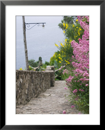 Castle Walkway Of 15Th Century Castello Aragonese, Ischia, Campania, Italy by Walter Bibikow Pricing Limited Edition Print image