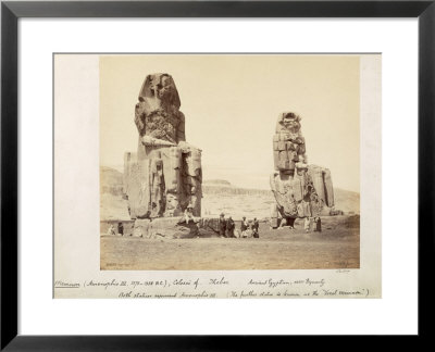 The Colossi Of Memnon, Statues Of Amenhotep Iii, Xviii Dynasty, C.1375-1358 Bc by Francis Bedford Pricing Limited Edition Print image