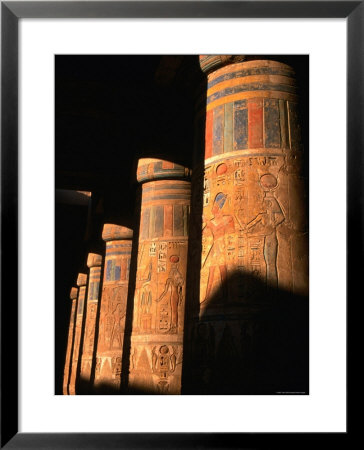 Columns At Ramses Iii Second Court, Medinat Habu, Thebes, Luxor, Egypt by John Elk Iii Pricing Limited Edition Print image