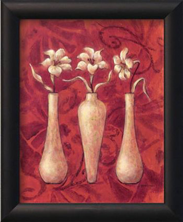Happy Flowers Red Iii by Judy Kaufman Pricing Limited Edition Print image