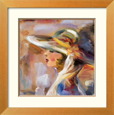 Woman With Hat Two by John Douglas Pricing Limited Edition Print image
