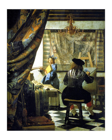 Allegory Of Painting by Jan Vermeer Pricing Limited Edition Print image