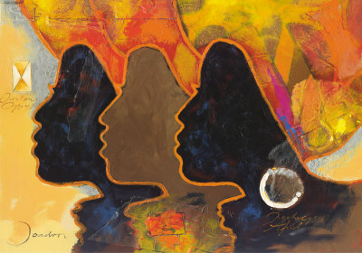 Black Triplets by Joadoor Pricing Limited Edition Print image