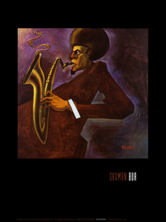 Saxman by Justin Bua Pricing Limited Edition Print image