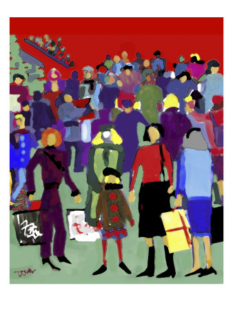 Seasonal Shoppers by Diana Ong Pricing Limited Edition Print image