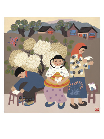 Village Children by Chen Lian Xing Pricing Limited Edition Print image