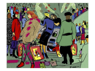 Shopping Frenzy by Diana Ong Pricing Limited Edition Print image