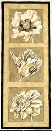 Flower Trio In Neutrals Ii by Jennifer Goldberger Pricing Limited Edition Print image
