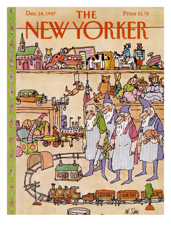 The New Yorker Cover - December 14, 1987 by William Steig Pricing Limited Edition Print image