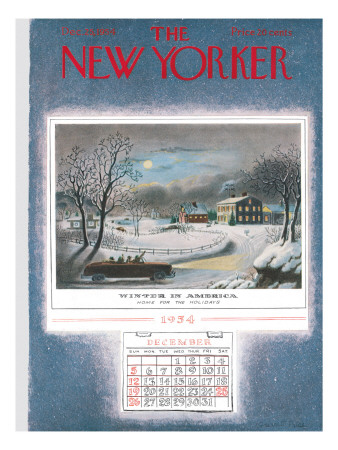 The New Yorker Cover - December 25, 1954 by Garrett Price Pricing Limited Edition Print image