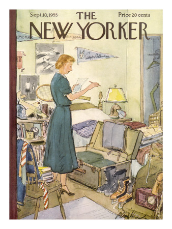 The New Yorker Cover - September 10, 1955 by Perry Barlow Pricing Limited Edition Print image