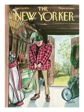 The New Yorker Cover - April 18, 1970 by Charles Saxon Pricing Limited Edition Print image