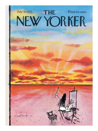 The New Yorker Cover - July 16, 1973 by Ronald Searle Pricing Limited Edition Print image