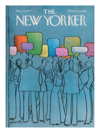 The New Yorker Cover - March 14, 1977 by Charles Saxon Pricing Limited Edition Print image