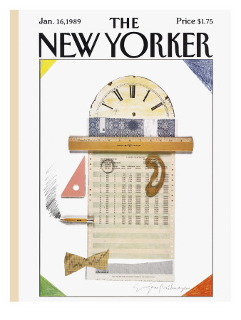 The New Yorker Cover - January 16, 1989 by Eugene Mihaesco Pricing Limited Edition Print image