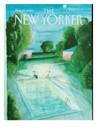 The New Yorker Cover - August 21, 1989 by Jean-Jacques Sempé Pricing Limited Edition Print image