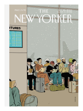 The New Yorker Cover - December 26, 2005 by Adrian Tomine Pricing Limited Edition Print image