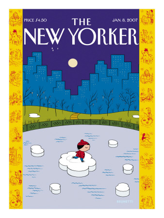 The New Yorker Cover - January 8, 2007 by Ivan Brunetti Pricing Limited Edition Print image