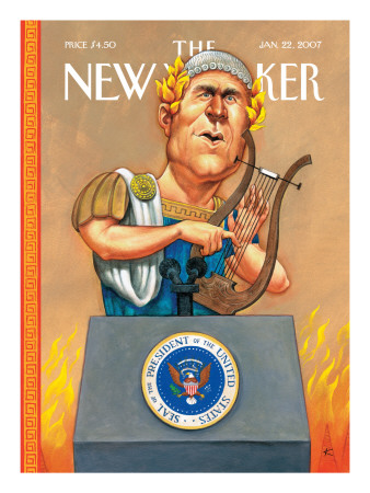The New Yorker Cover - January 22, 2007 by Anita Kunz Pricing Limited Edition Print image
