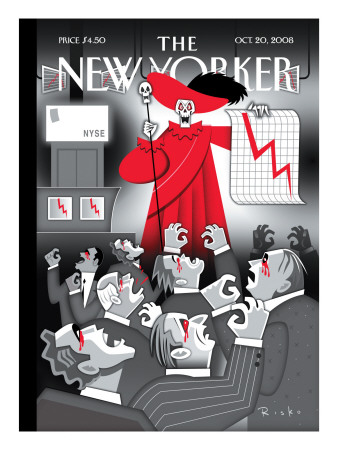 The New Yorker Cover - October 20, 2008 by Robert Risko Pricing Limited Edition Print image