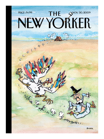The New Yorker Cover - November 30, 2009 by George Booth Pricing Limited Edition Print image