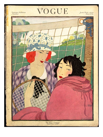 Vogue Cover - June 1920 by Helen Dryden Pricing Limited Edition Print image