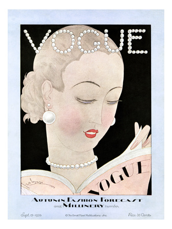 Vogue Cover - September 1926 by Georges Lepape Pricing Limited Edition Print image