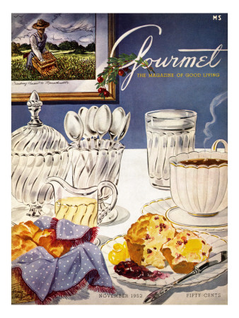 Gourmet Cover - November 1952 by Henry Stahlhut Pricing Limited Edition Print image