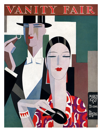 Vanity Fair Cover - March 1927 by Eduardo Garcia Benito Pricing Limited Edition Print image