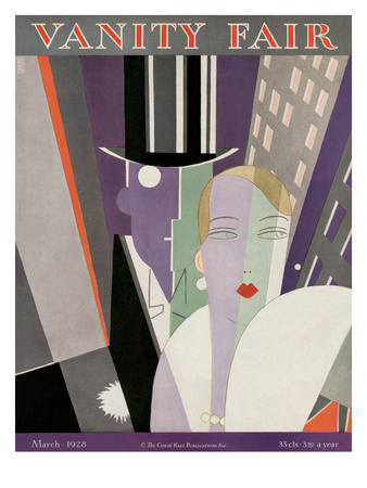 Vanity Fair Cover - March 1928 by Eduardo Garcia Benito Pricing Limited Edition Print image