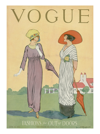 Vogue Cover - June 1911 by Helen Dryden Pricing Limited Edition Print image